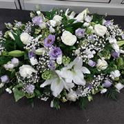Lilac and white