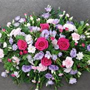 Cerise pink and lilac spray 