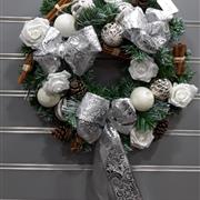 Meduim silver artificial wreath