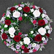 Red and lilac 12inch